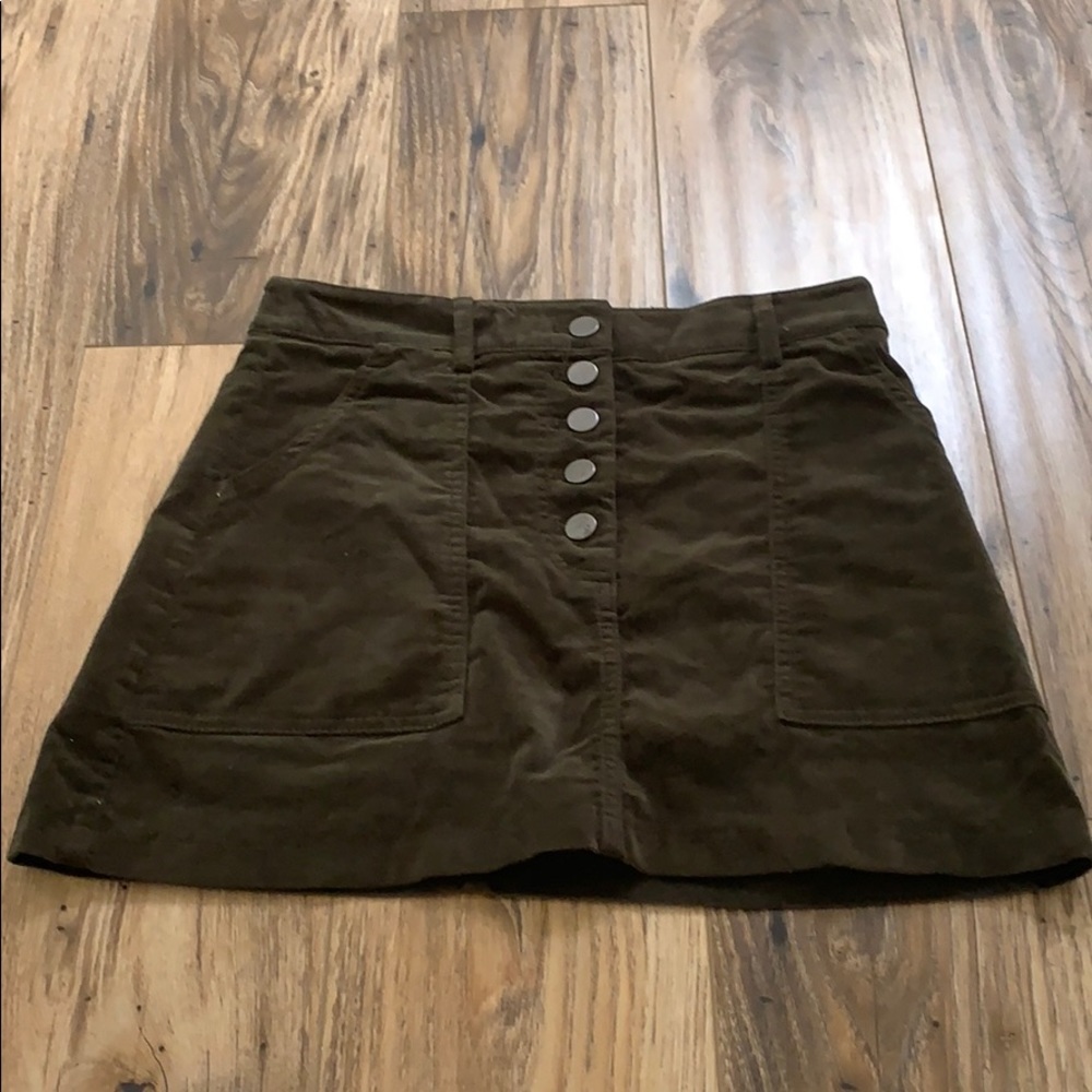 Womens olive forever 21 mini skirt